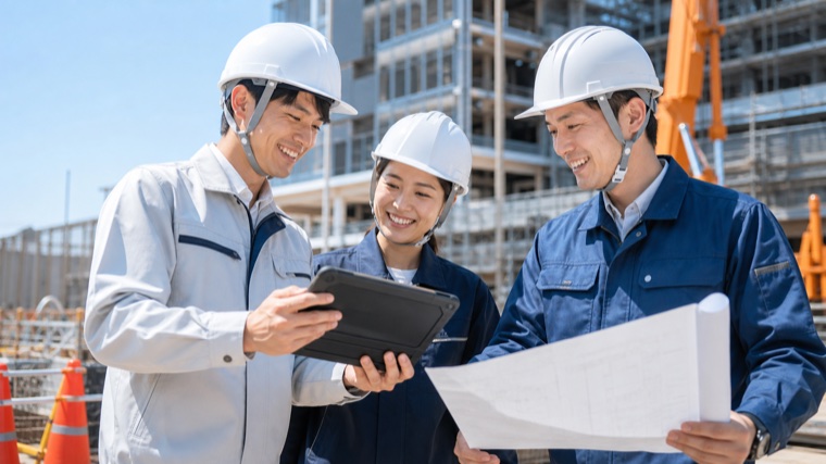 建築施工管理の現場
